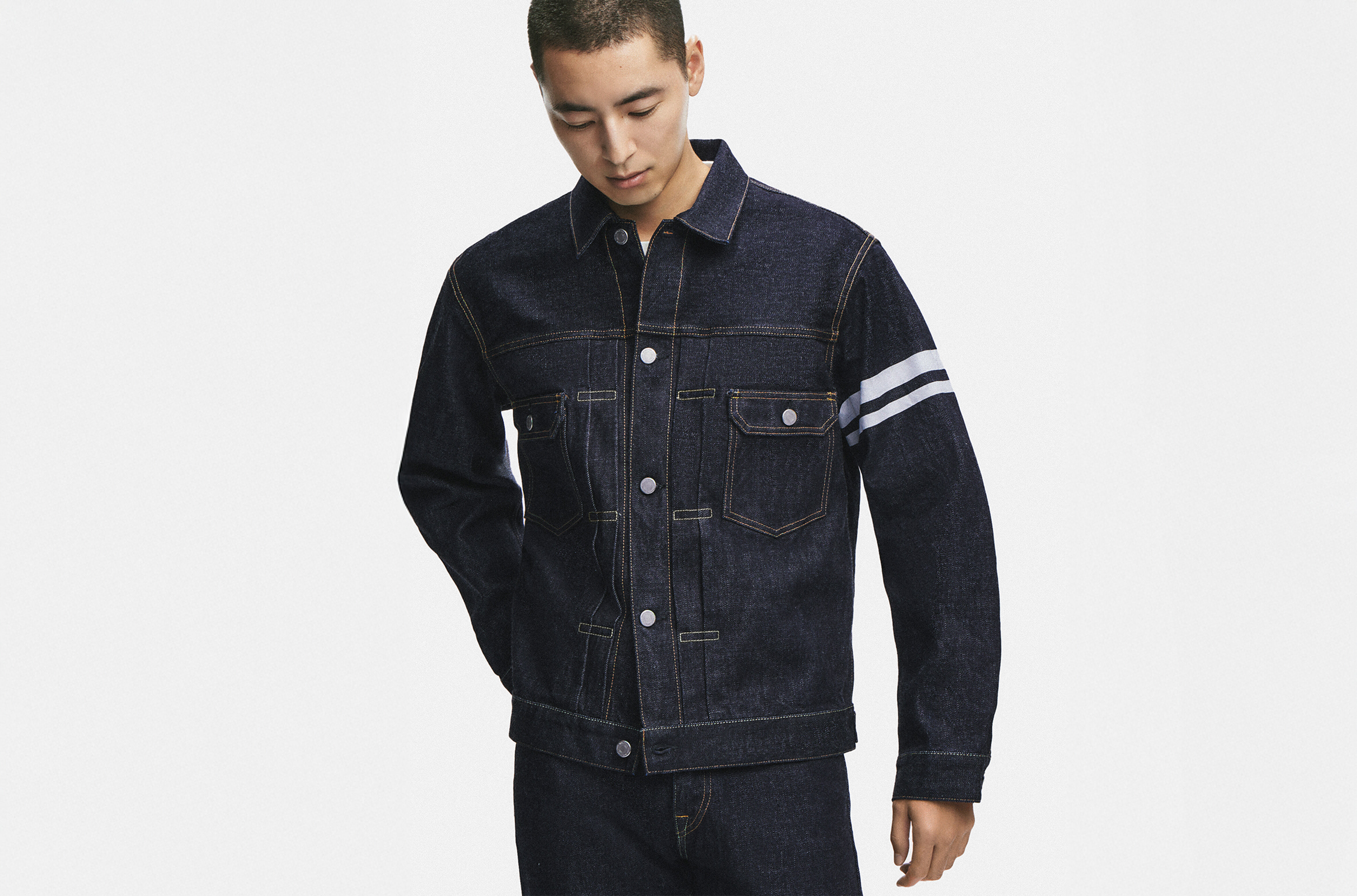 ジャケット・アウター MOMOTARO JEANS Single Pocket Denim 44 13oz Double Pocket Selvedge Denim Type-2 Jacket – Blue Owl Workshop