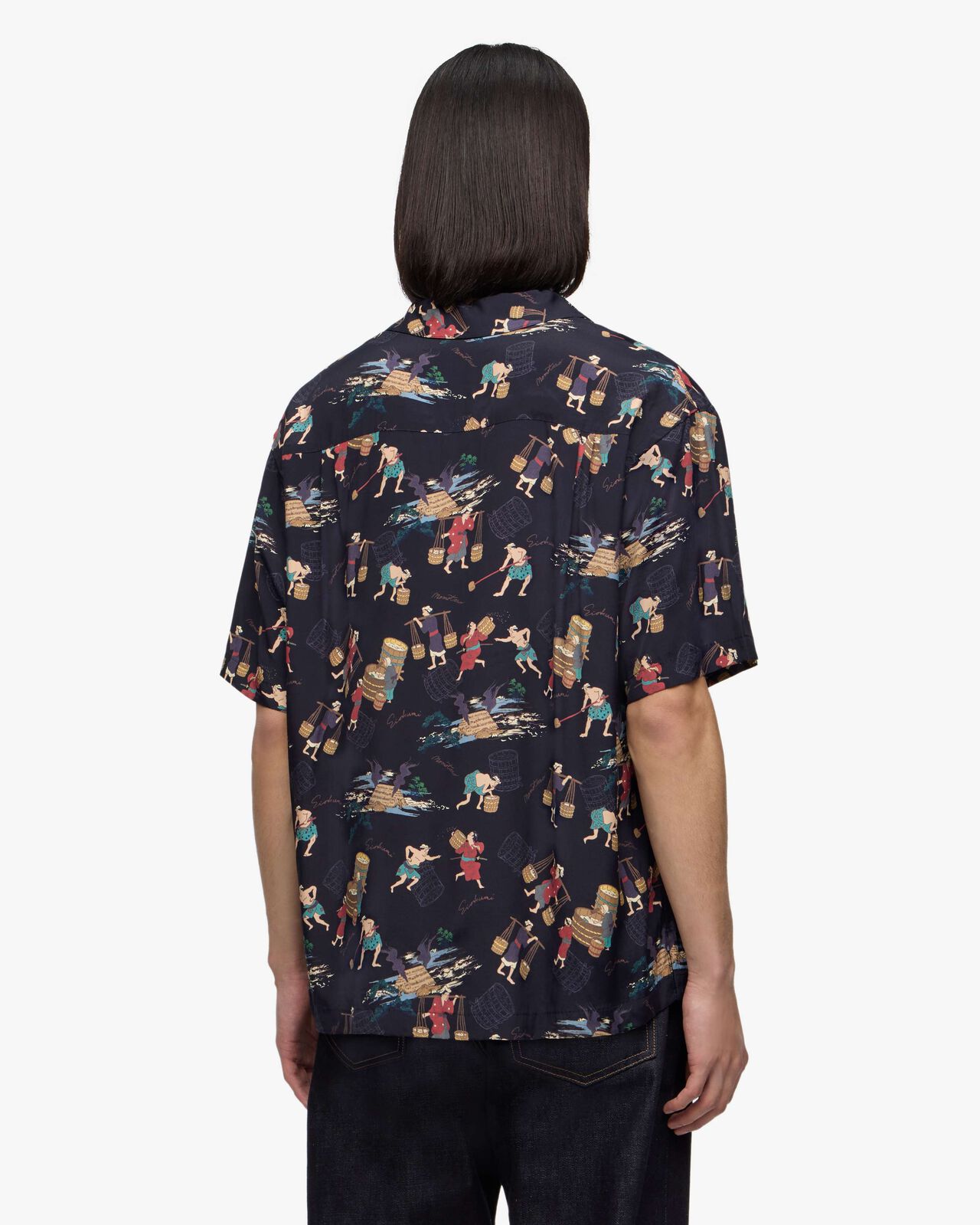 [Late Feb Release] RAYON S/S  SHIRT,BLK, large image number 2