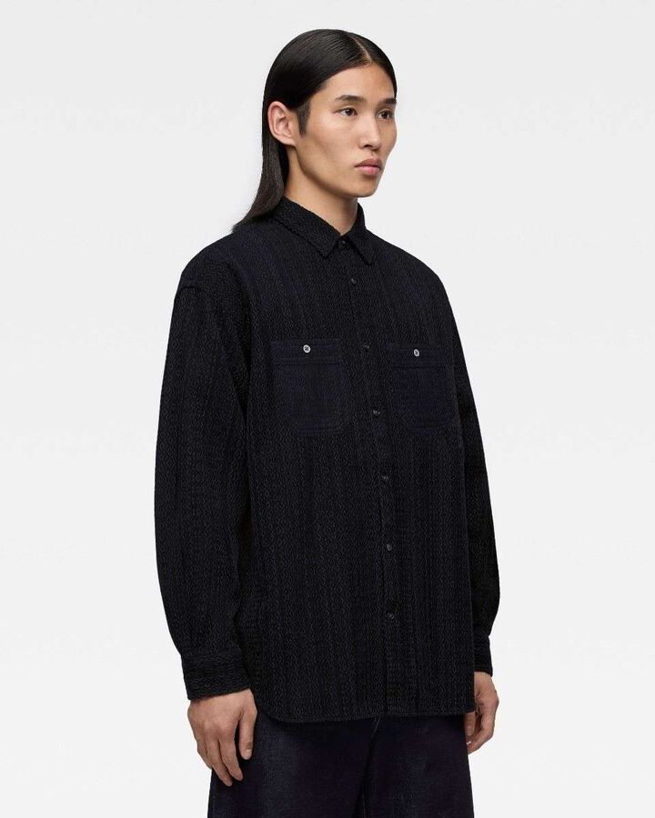 SASHIKO WORK SHIRT,, medium