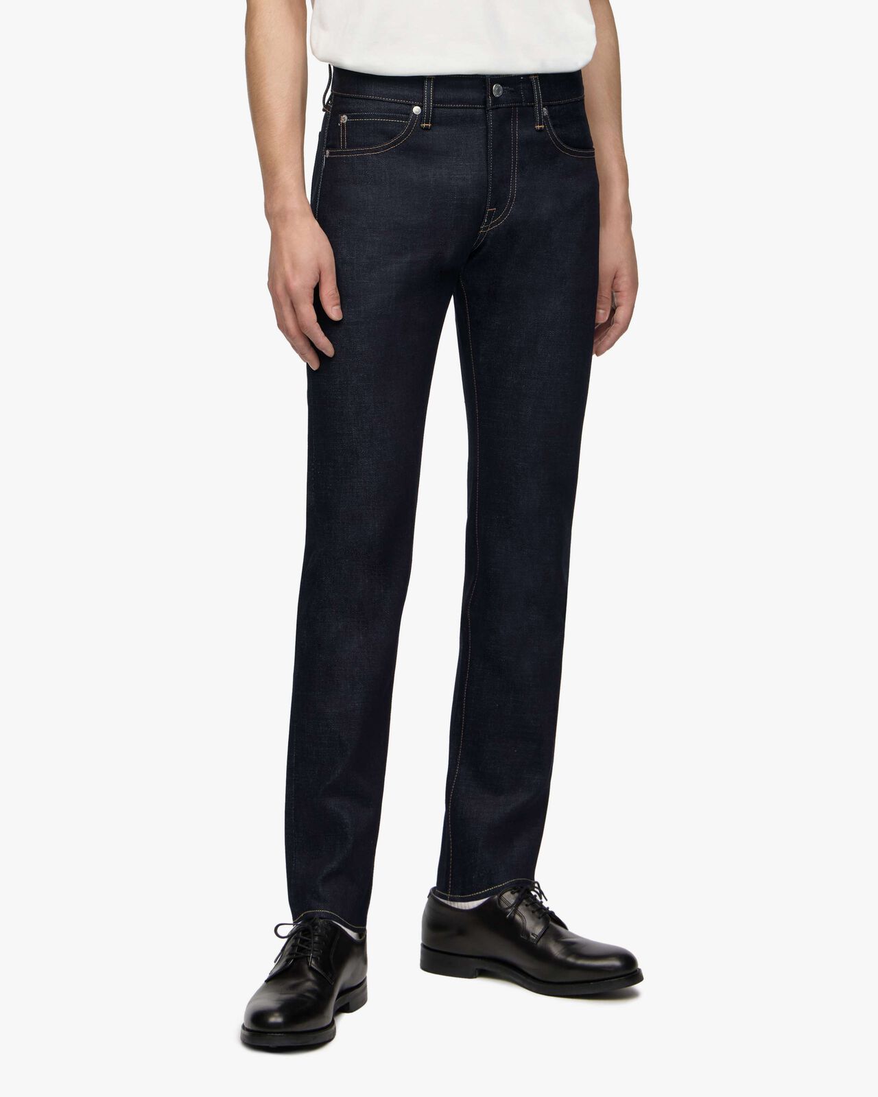 #300 STANDARD SLIM 14.7oz ZIPPER FLY,Indigo, large image number 1