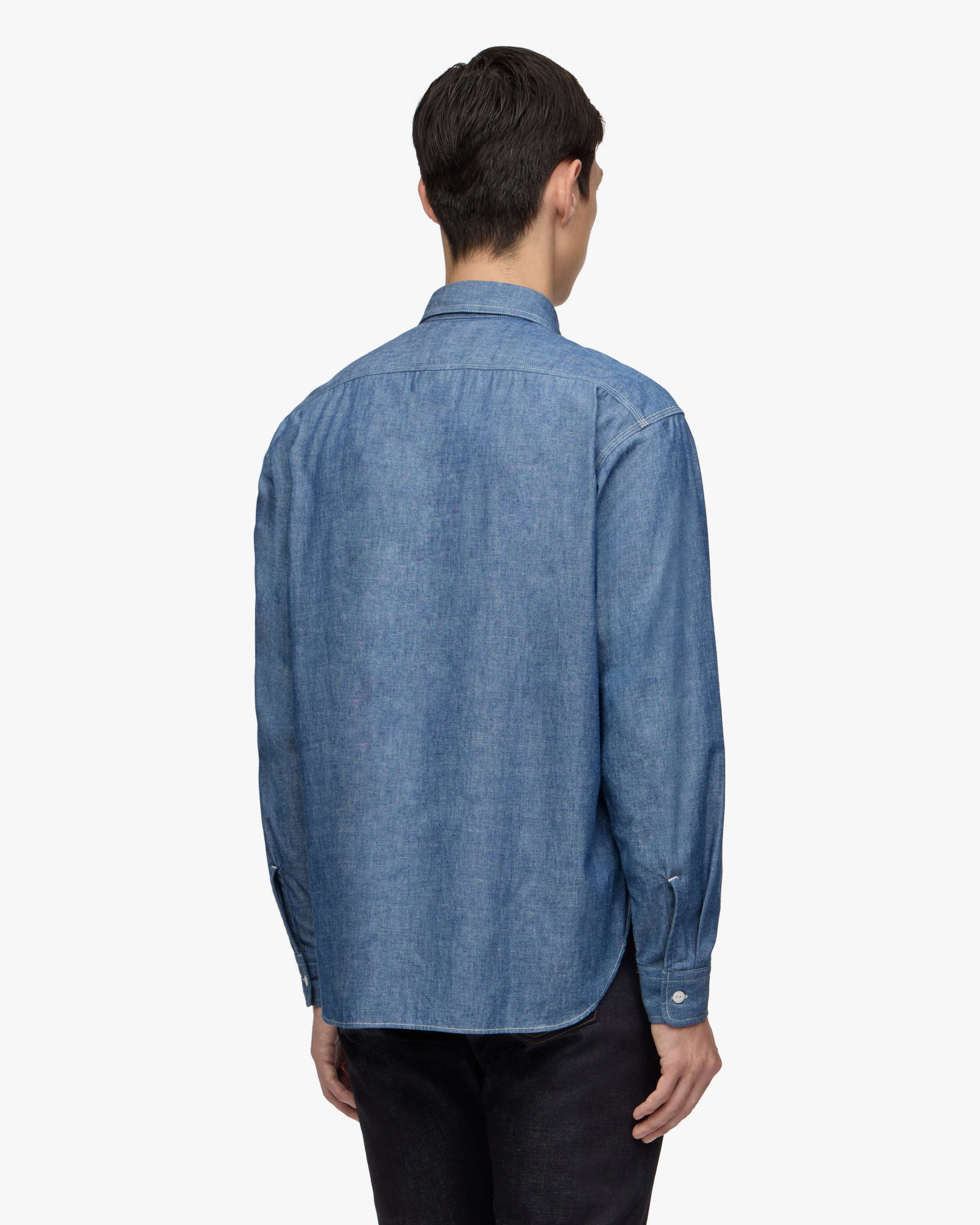 TRIPLE STITCH L/S CHAMBRAY SHIRT