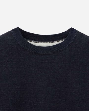 INDIGO SWEAT CREW NECK PO-YARN DYE,Indigo, small image number 7