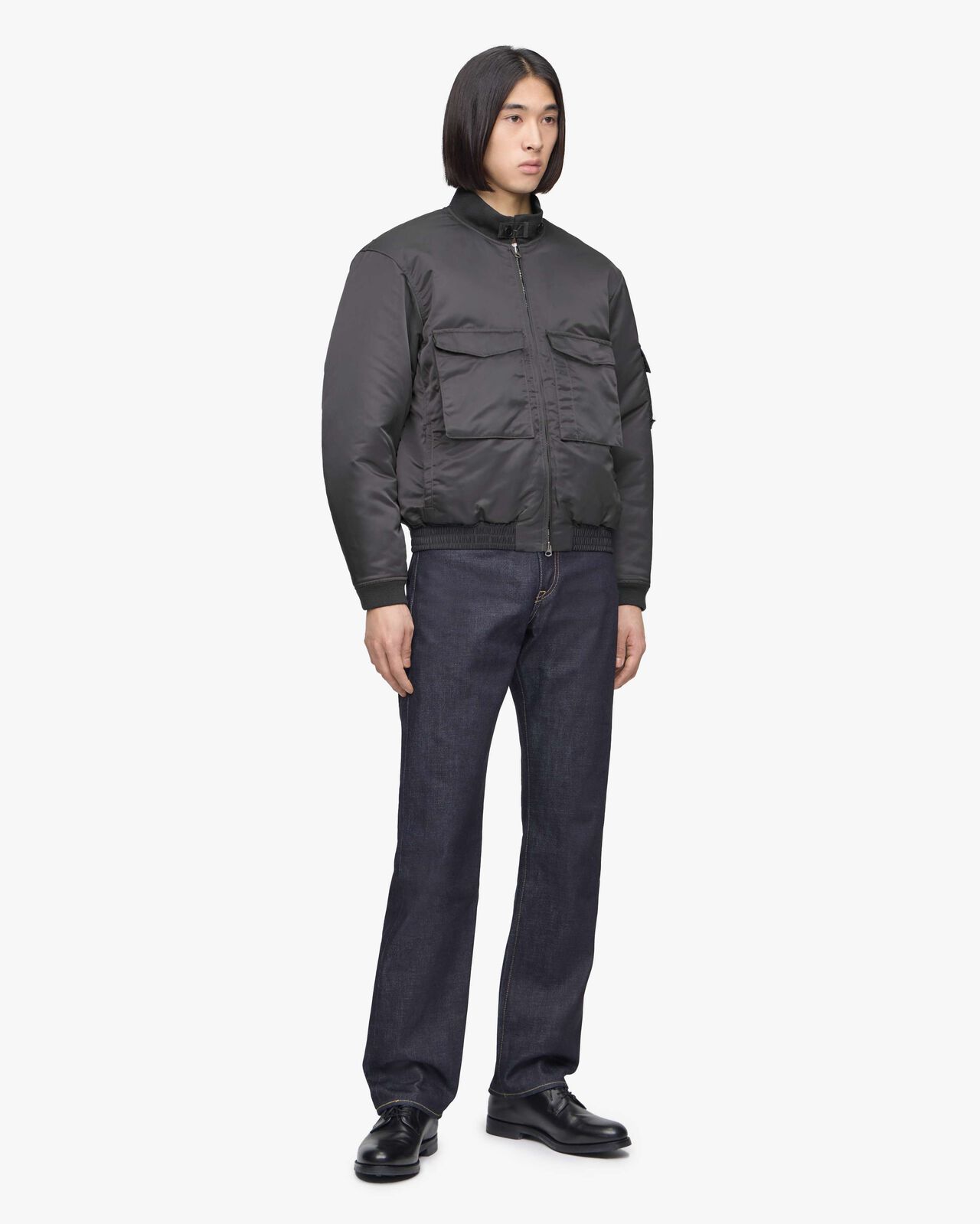 FLIGHT JACKET,Grigio, large image number 3