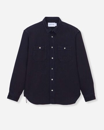 TRIPLE STITCH L/S DOBBY SHIRT - INDIGO,Indigo, small image number 5