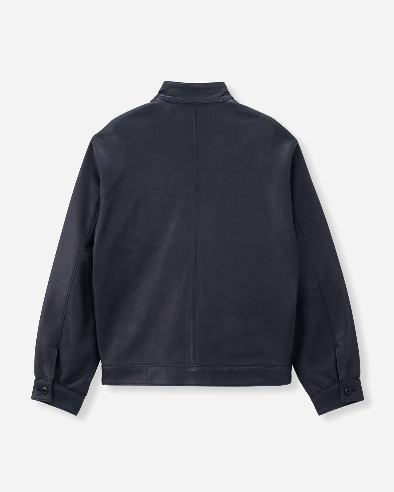 SMOOTH LEATHER JACKET,BLK, large image number 7