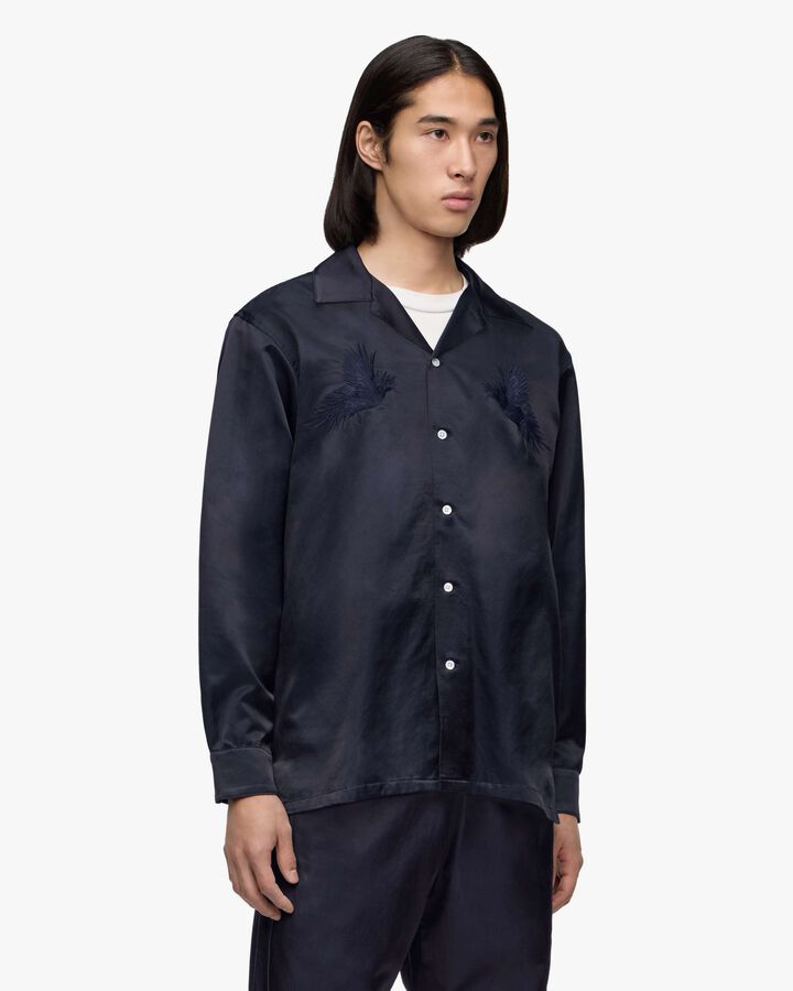 SATIN SOUVENIR L/S SHIRT,, medium