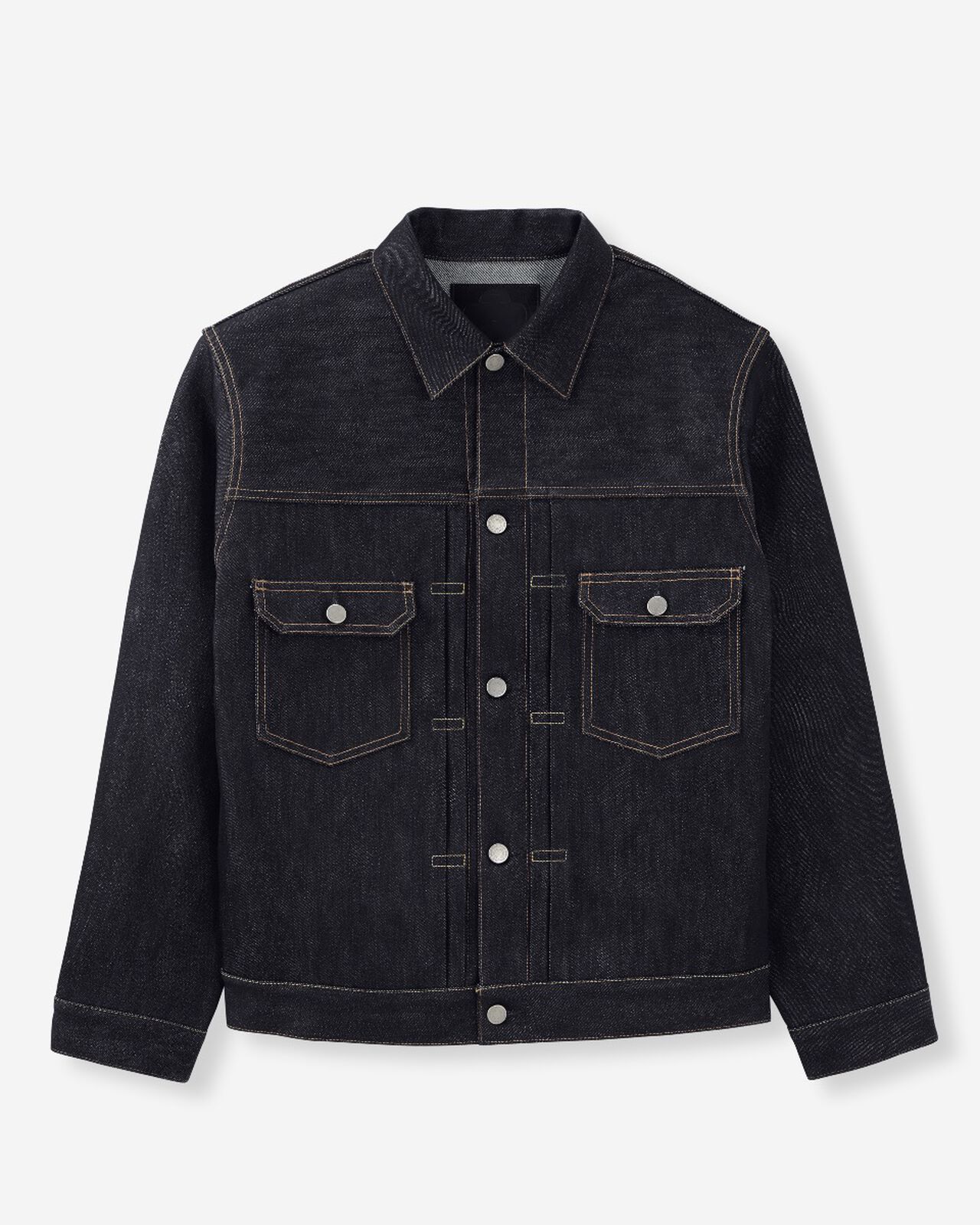 #002 SILK DENIM JACKET 15oz,Indigo, large image number 8