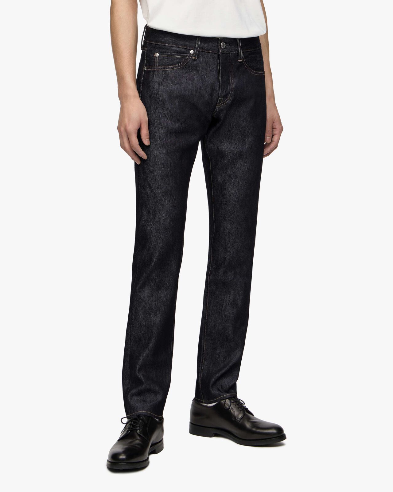 #300 SILK SLIM 15oz ZIPPER FLY,Indigo, large image number 1