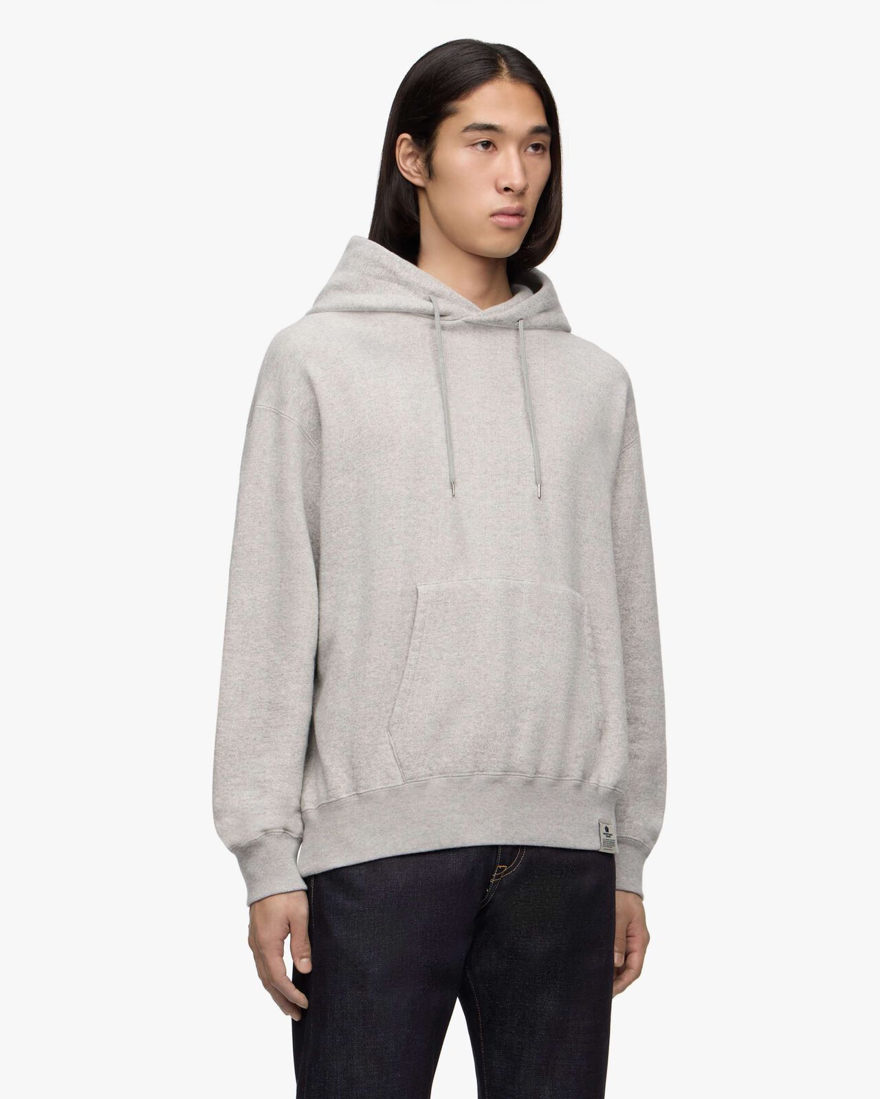 LOOPWHEEL SWEAT HOODY P/O,Grigio, large image number 1