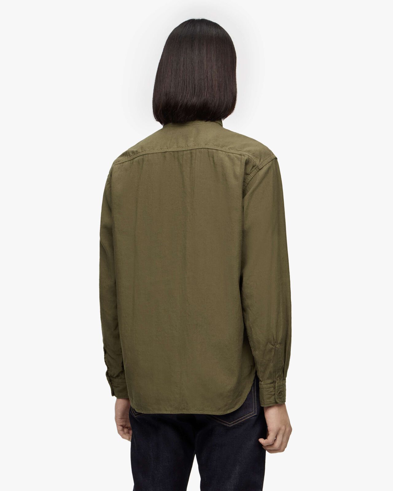 [Late Mar Release] LINEN L/S SHIRT,BLK, large image number 2