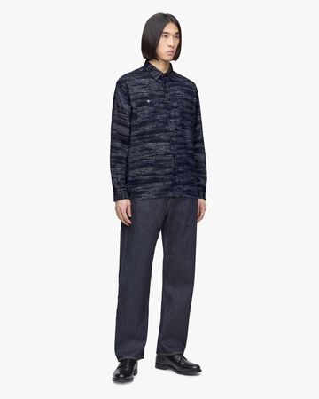 JACQUARD SHIRT,Indigo, large image number 3