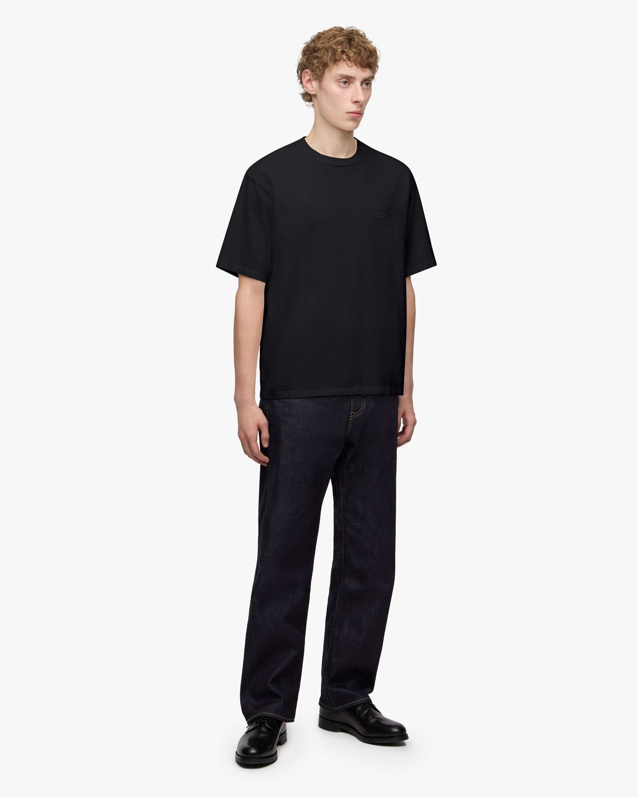 ZIMBABWE COTTON S/S TEE - GHOST SHIP,Black, large image number 1