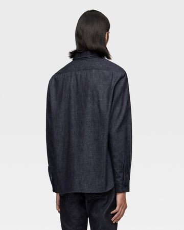 TRIPLE STITCH L/S DENIM SHIRT,Indigo, small image number 2
