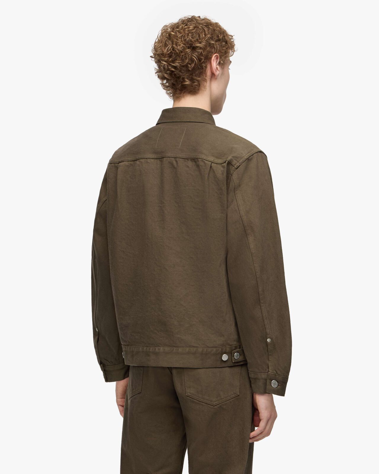 #002 DENIM JKT - MOSS,KHAKI, large image number 2