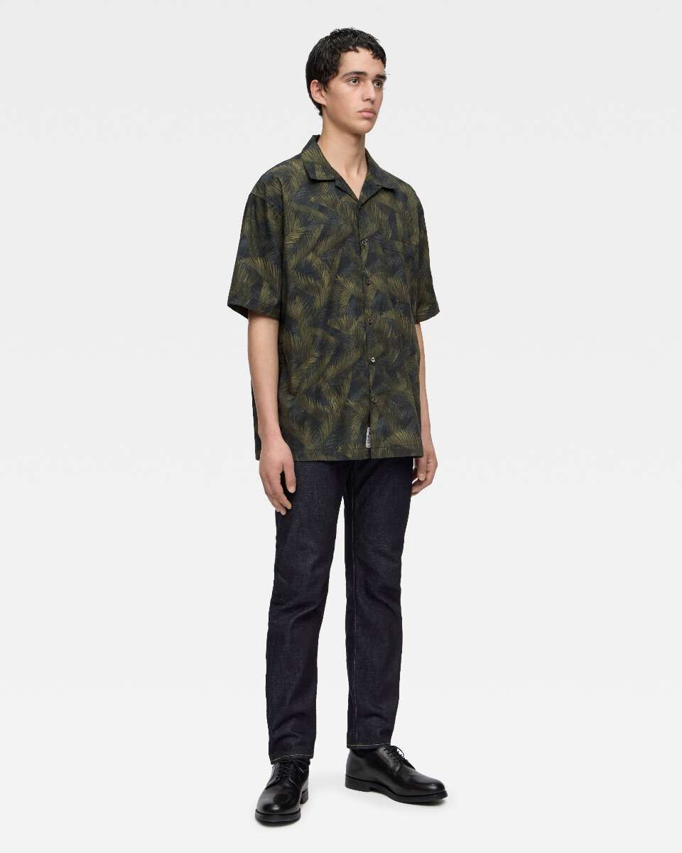 CYCADS PATTERN S/S SHIRT