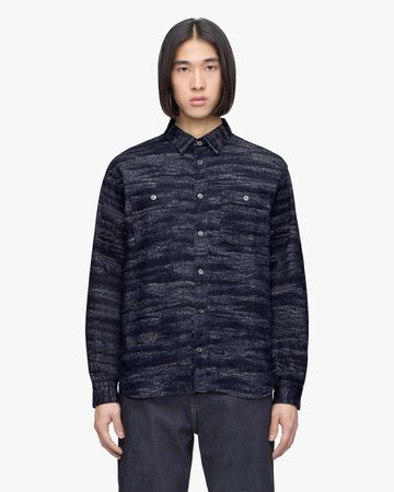 JACQUARD SHIRT,Indigo, large image number 0