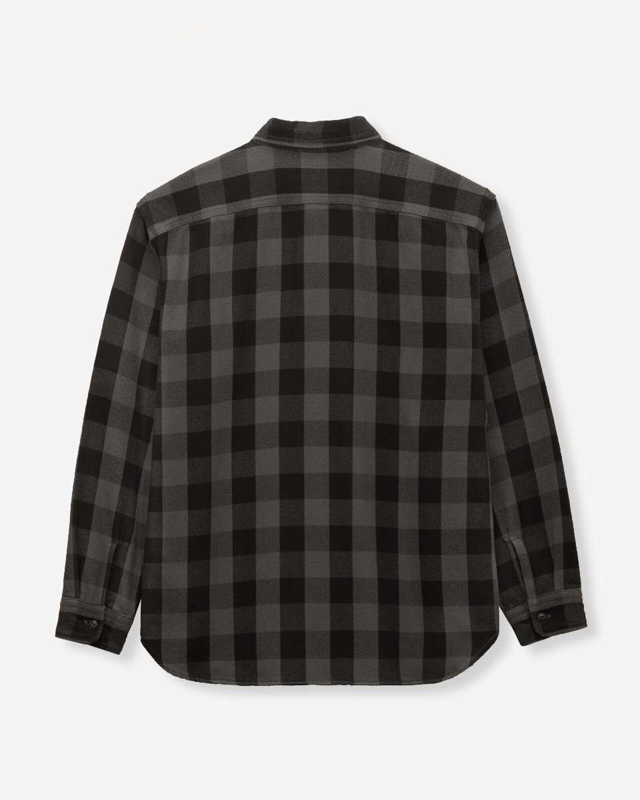 BLOCK CHECK L/S SHIRT,Grigio, large image number 6