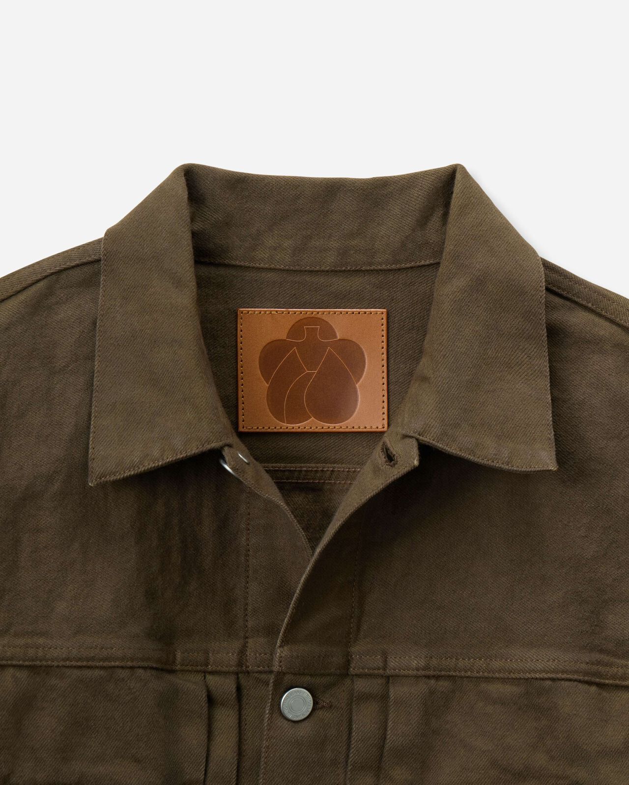 #002 DENIM JKT - MOSS,KHAKI, large image number 9