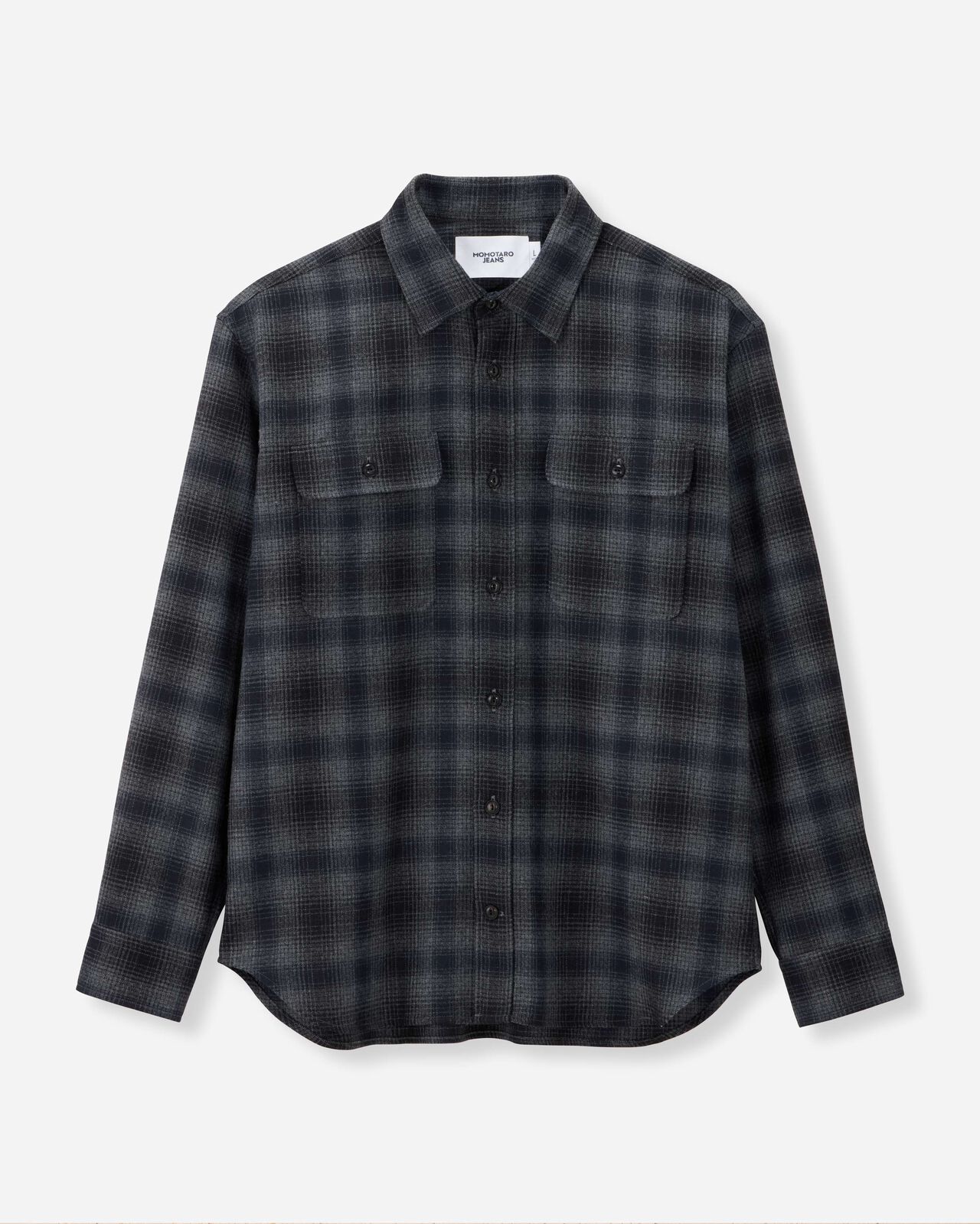 WOOL CHECK SHIRT,NAVY, large image number 5