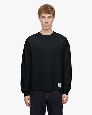 SUVIN COTTON THERMAL L/S TEE,Nero, large image number 11