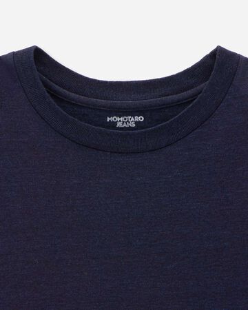 YARN DYED S/S TEE -DISCHARGE PRINT,Indigo, small image number 6