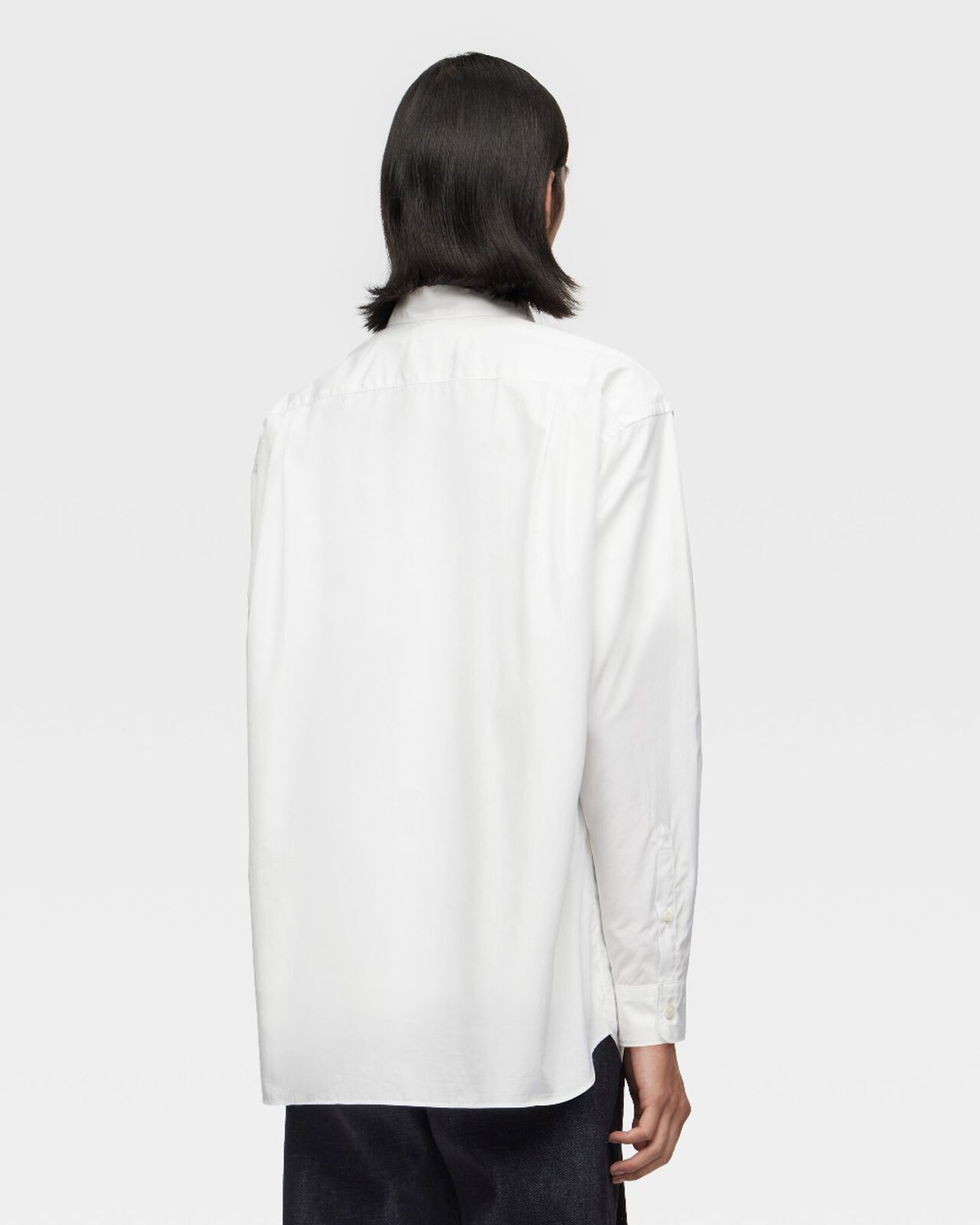 BROAD L/S SHIRT,WHT, large image number 2