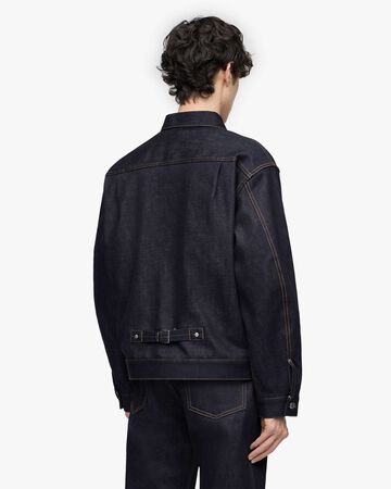 LINED DENIM JACKET,Indigo, large image number 2