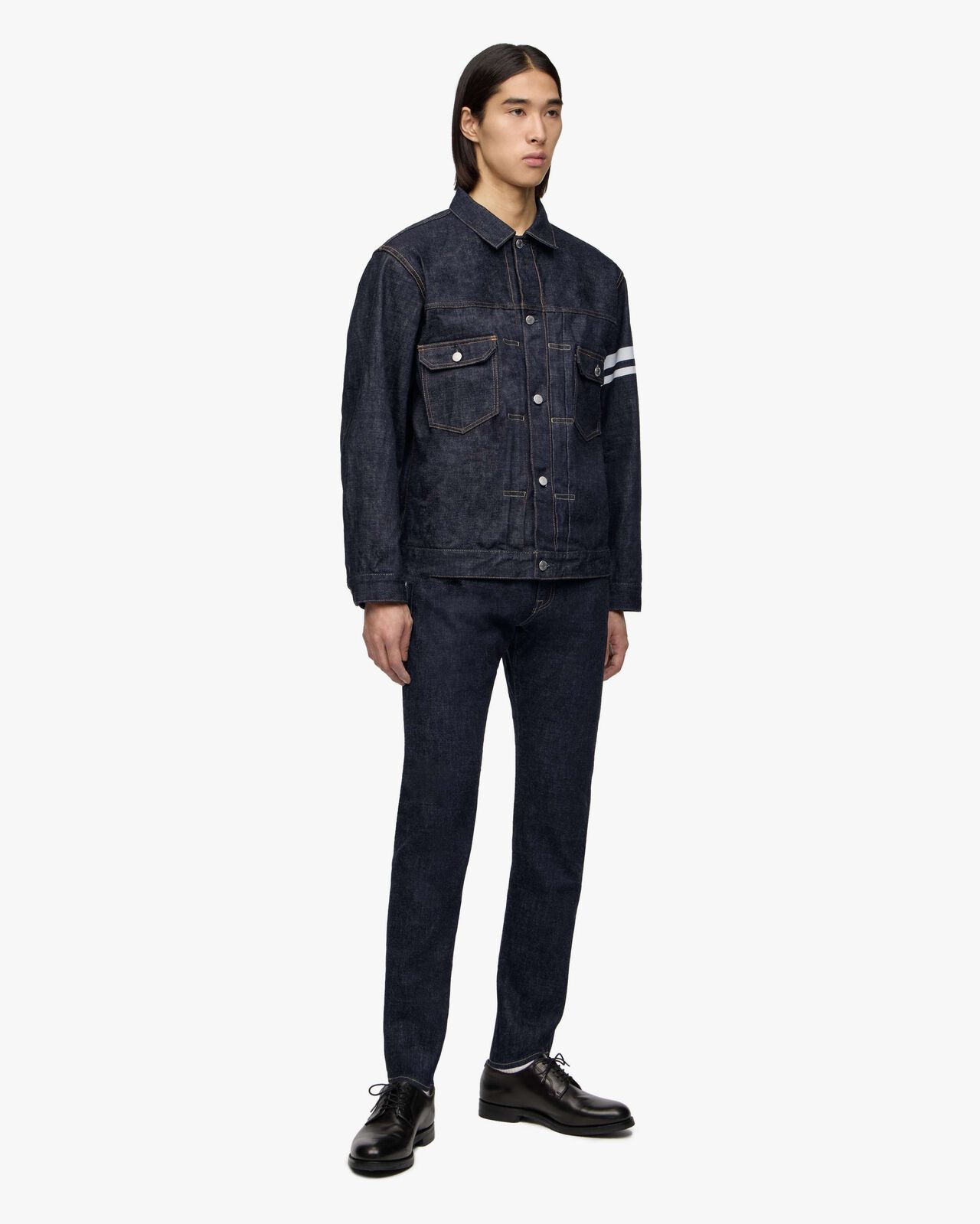 #300 CLASSIC SLIM 15.7oz ZIPPER FLY,Indigo, large image number 4