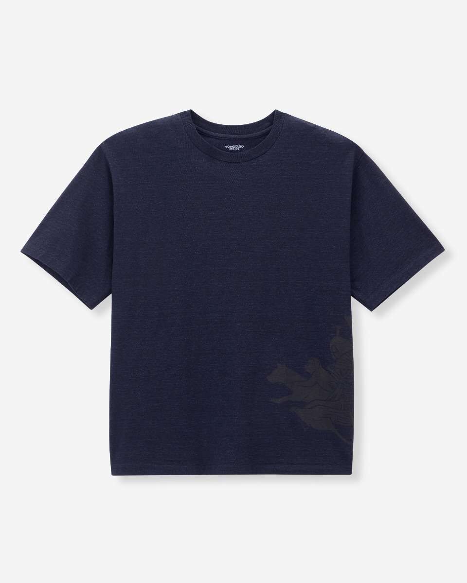 YARN DYED S/S TEE -MOMOTARO
