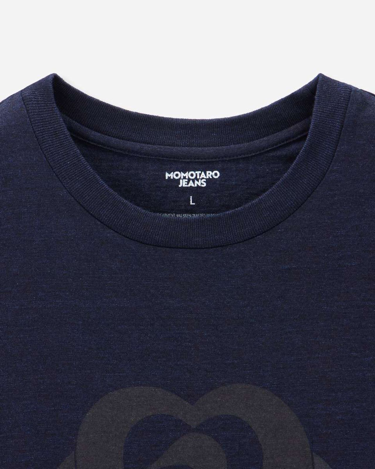 YARN DYED S/S TEE - CRANE,Indigo, large image number 6
