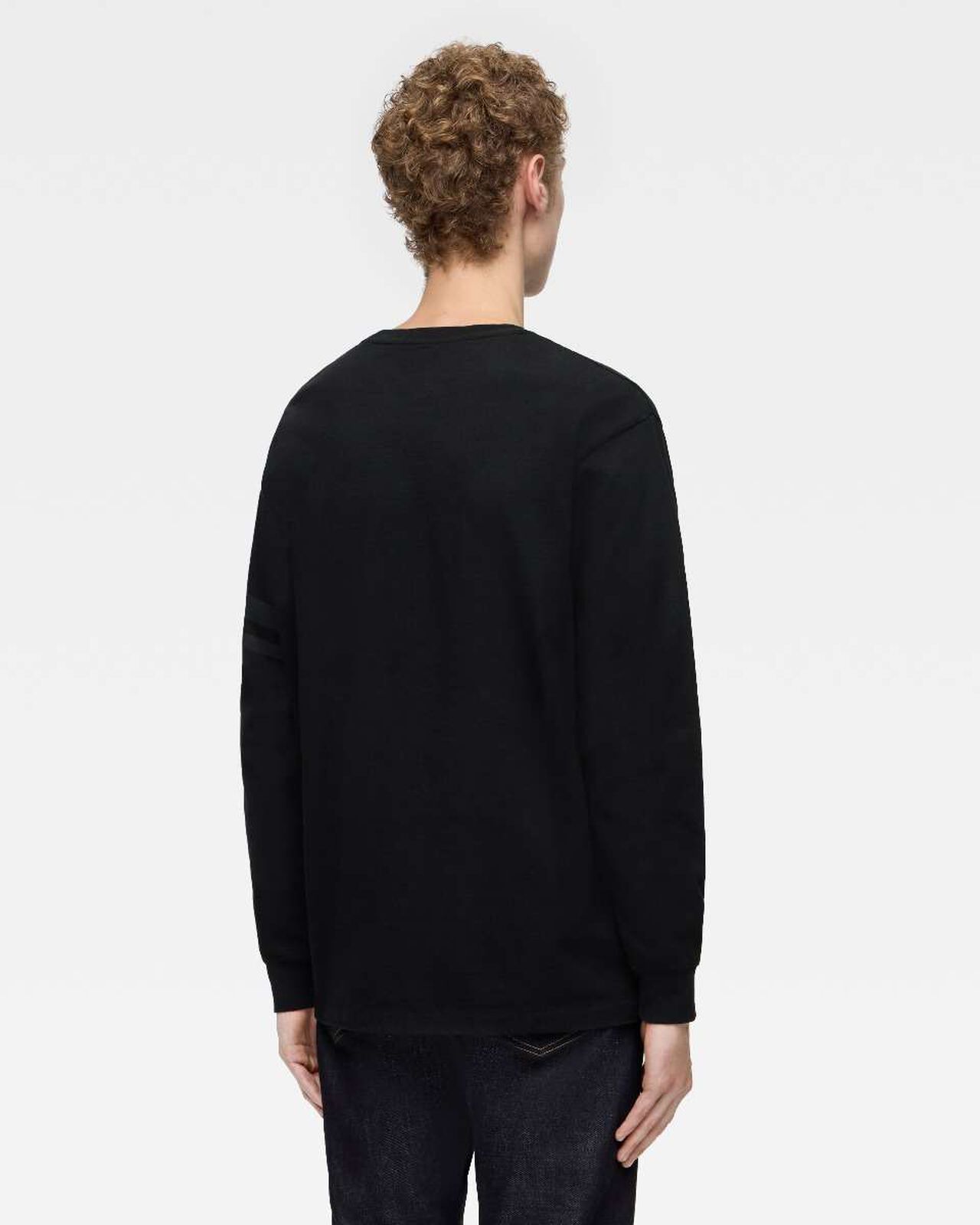 ZIMBABWE COTTON L/S TEE,BLK, large image number 2