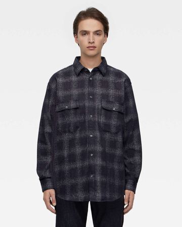ORIGINAL CHECK JACQUARD SHIRT,Indigo, small image number 0