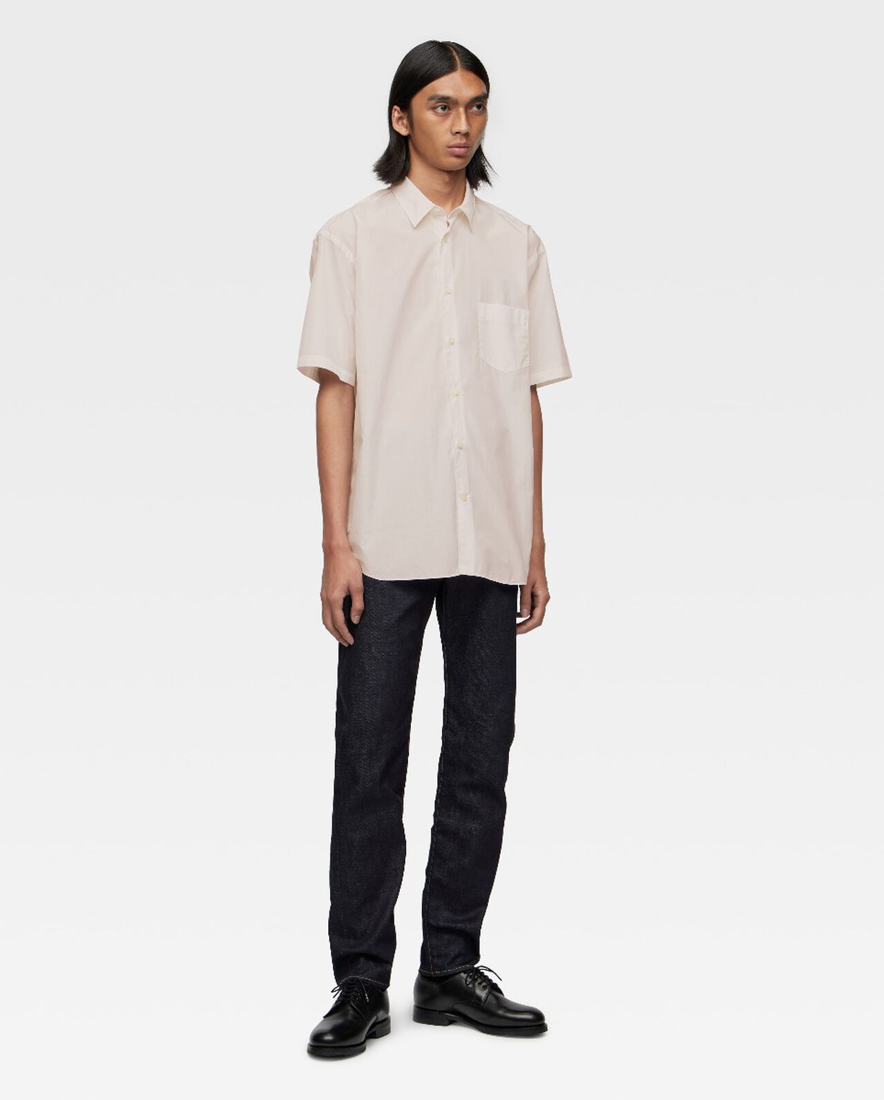 BROAD S/S SHIRT - SAKURA DYED,PIN, large image number 2