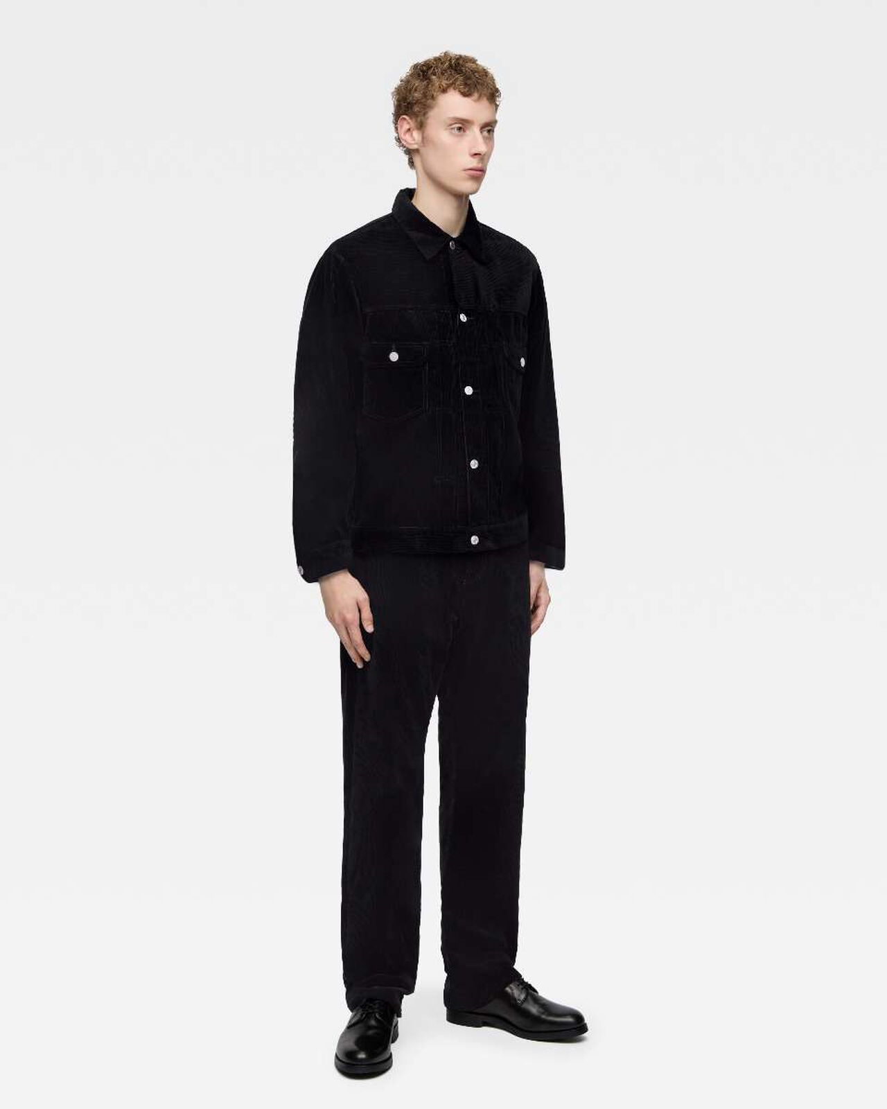 #100 STRAIGHT - CORDUROY,BLK, large image number 3