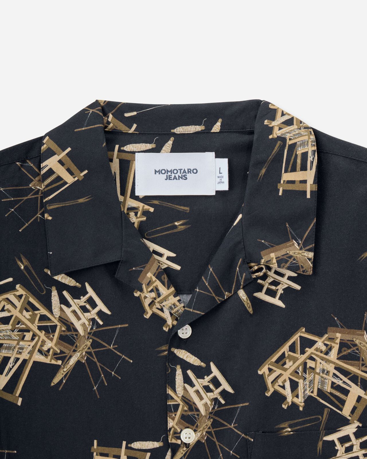 COTTON/RAYON S/S  SHIRT,BRN, large image number 7