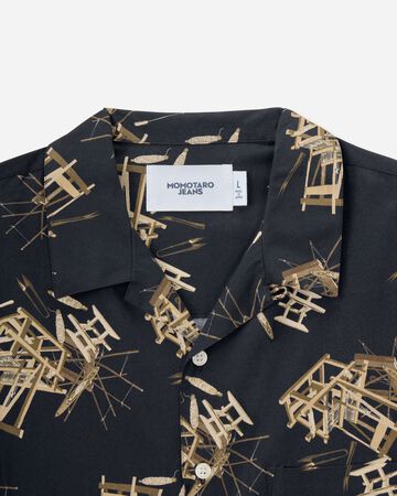 COTTON/RAYON S/S  SHIRT,BRN, large image number 7