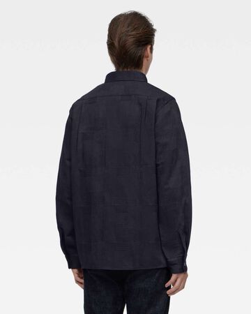 INDIGO JACQUARD SHIRT,Indigo, small image number 2