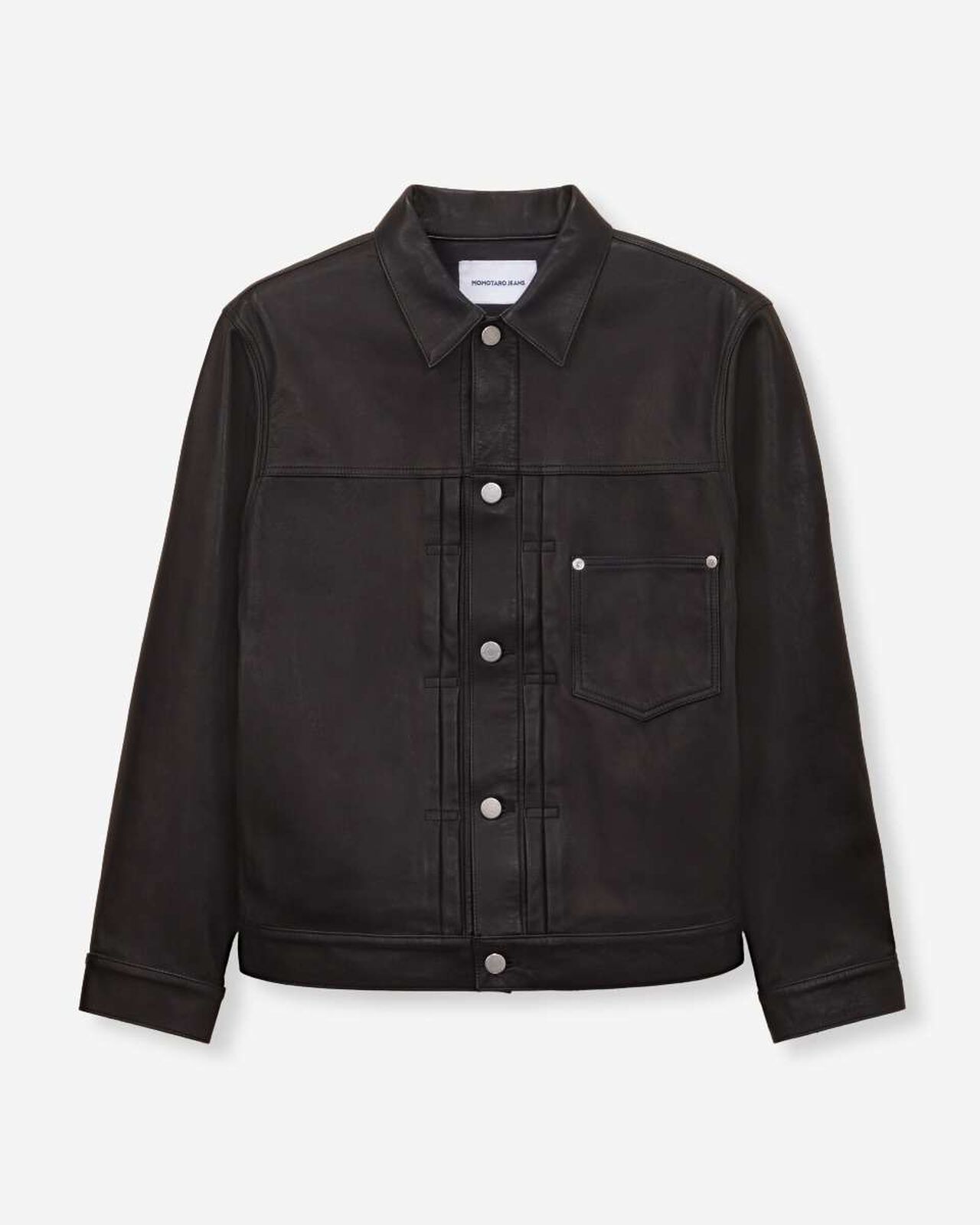 LEATHER JACKET,BLK, large image number 6