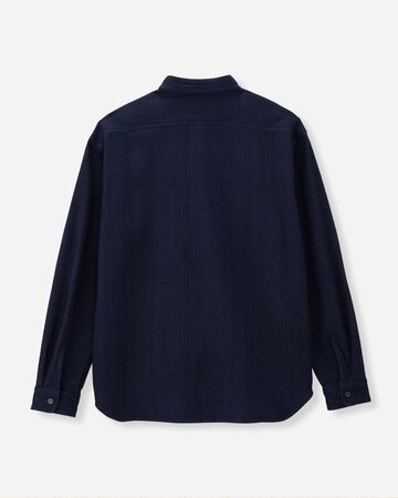 SASHIKO WORK SHIRT,Indigo, large image number 6