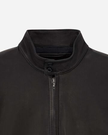 SMOOTH LEATHER JACKET,BLK, large image number 20