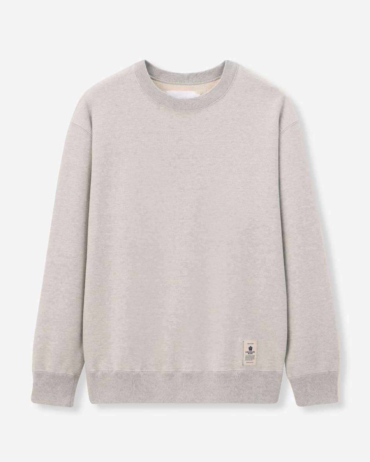 HEAVY TERRY SWEAT SHIRT,GRY, large image number 5