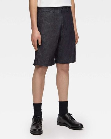 DENIM SLIM SHORTS,Indigo, small image number 1