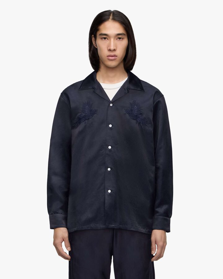 SATIN SOUVENIR L/S SHIRT,, medium