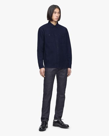 SASHIKO WORK SHIRT,Indigo, large image number 3