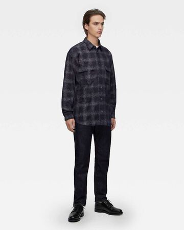 ORIGINAL CHECK JACQUARD SHIRT,Indigo, small image number 3