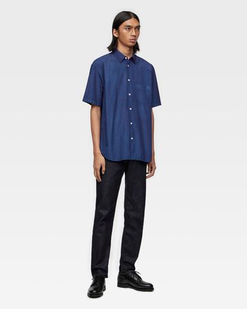 BROAD S/S SHIRT - NATURAL INDIGO,DID, small image number 4