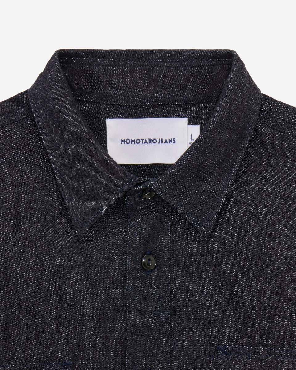 TRIPLE STITCH L/S DENIM SHIRT (TWO STRIPES)