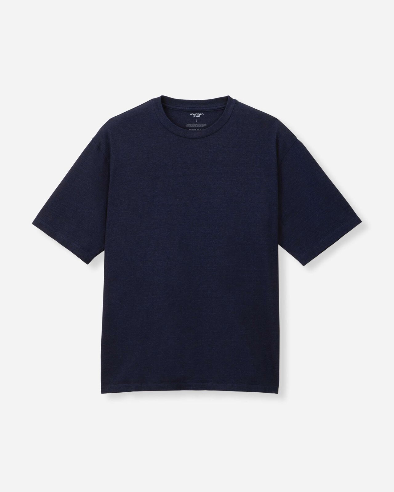 INDIGO YARN DYED TEE - TOKUNO BLUE,Indigo, large image number 5