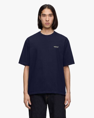 INDIGO YARN DYED TEE - GHOST SHIP,Indigo, large image number 0