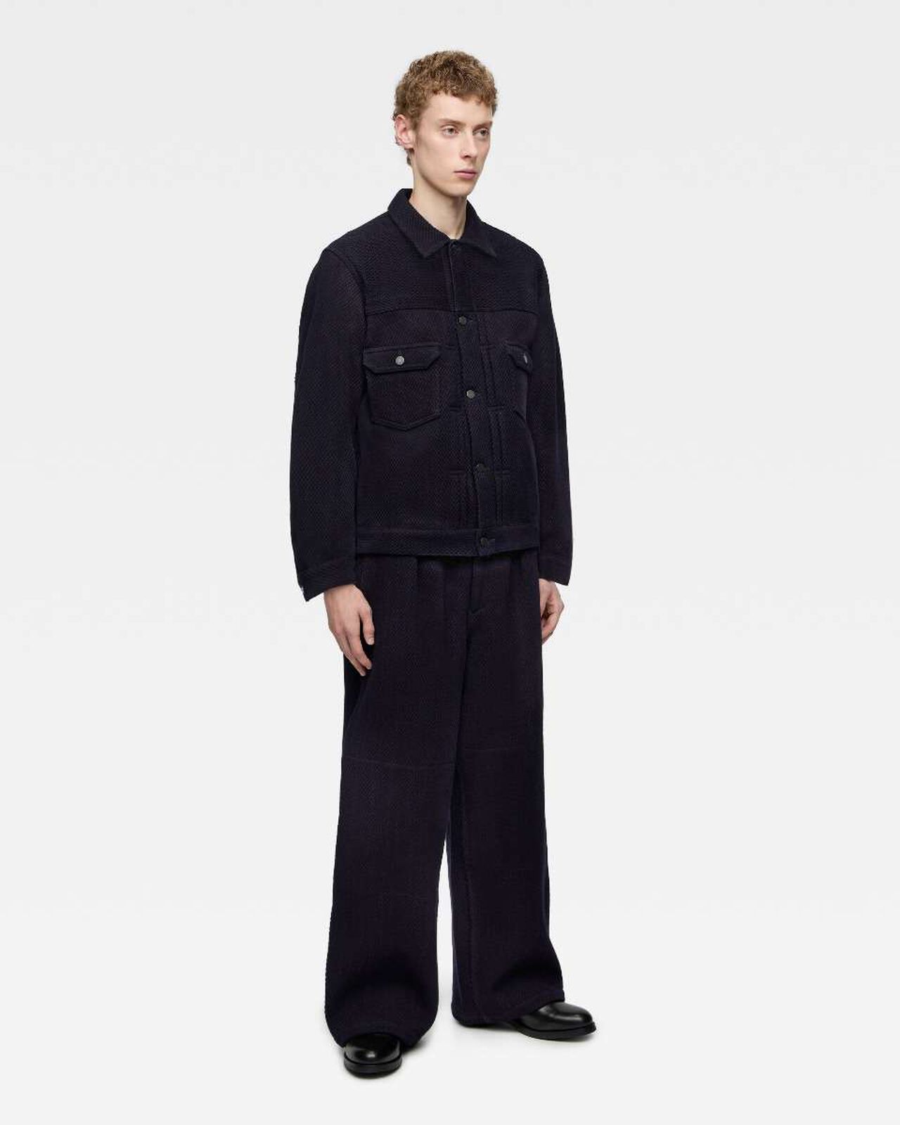 SASHIKO JACKET,Indigo, large image number 3